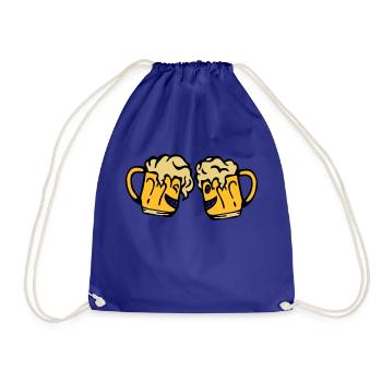 biere verre alcool trinque - Sac de sport léger - bleu roi - Devant