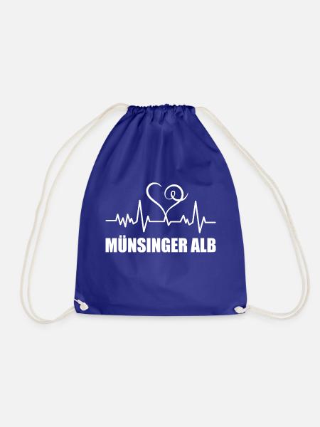Heartbeat Münsinger Alb - Turnbeutel - Königsblau