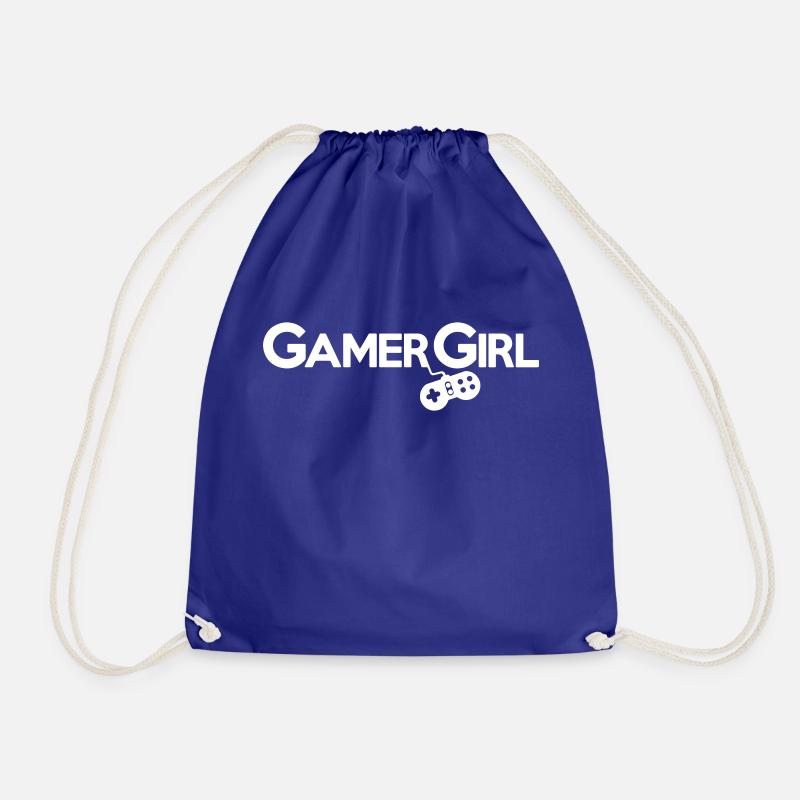 GAMER GIRL Player Gamepad Controller RPG Game - Turnbeutel - Königsblau