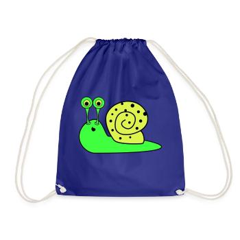 Snail Funny - Drawstring Bag - royal blue - Front