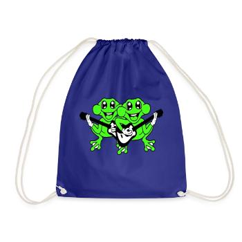 Frogs Guitar Band Cute Two Frog Friends Team - Sac de sport léger - bleu roi - Devant