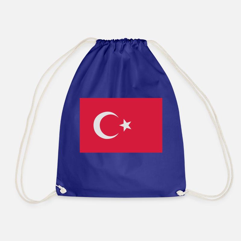 turkey - Drawstring Bag - royal blue