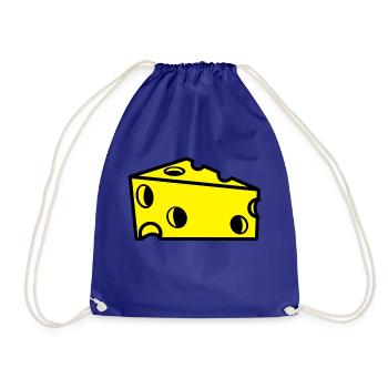 fromage suisse en tranches avec des trous - Sac de sport léger - bleu roi - Devant