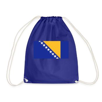 Bosnien & Herzegowina Flagge - Turnbeutel - Königsblau - Vorne