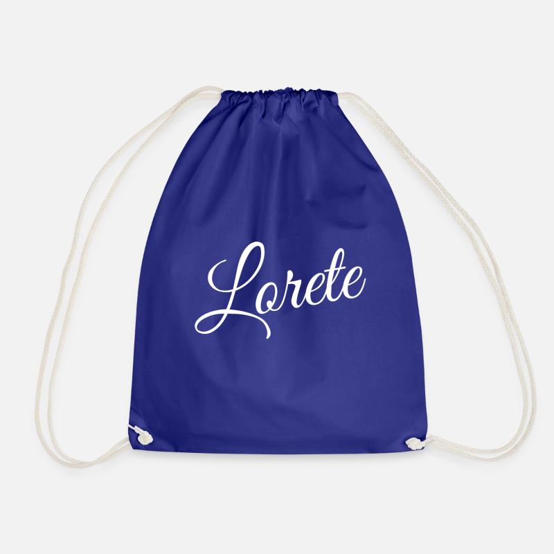 White on Transparent - Drawstring Bag - royal blue