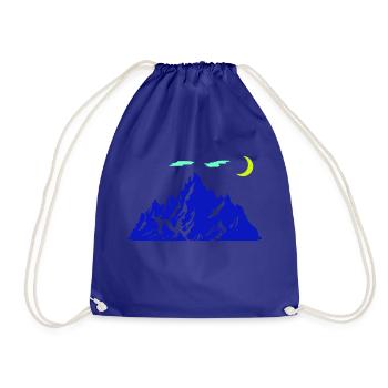 Croissant de la montagne - Sac de sport léger - bleu roi - Devant