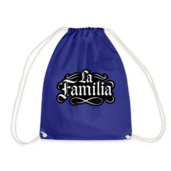 La Familia Saying - Drawstring Bag - royal blue - Front