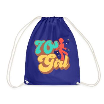 70s Fille 70s Fille Hippie - Sac de sport léger - bleu roi - Devant