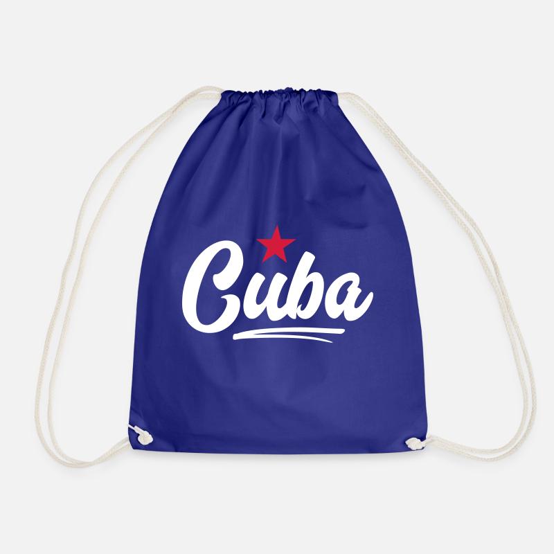 CUBA HANDGESCHRIEBEN - Turnbeutel - Königsblau
