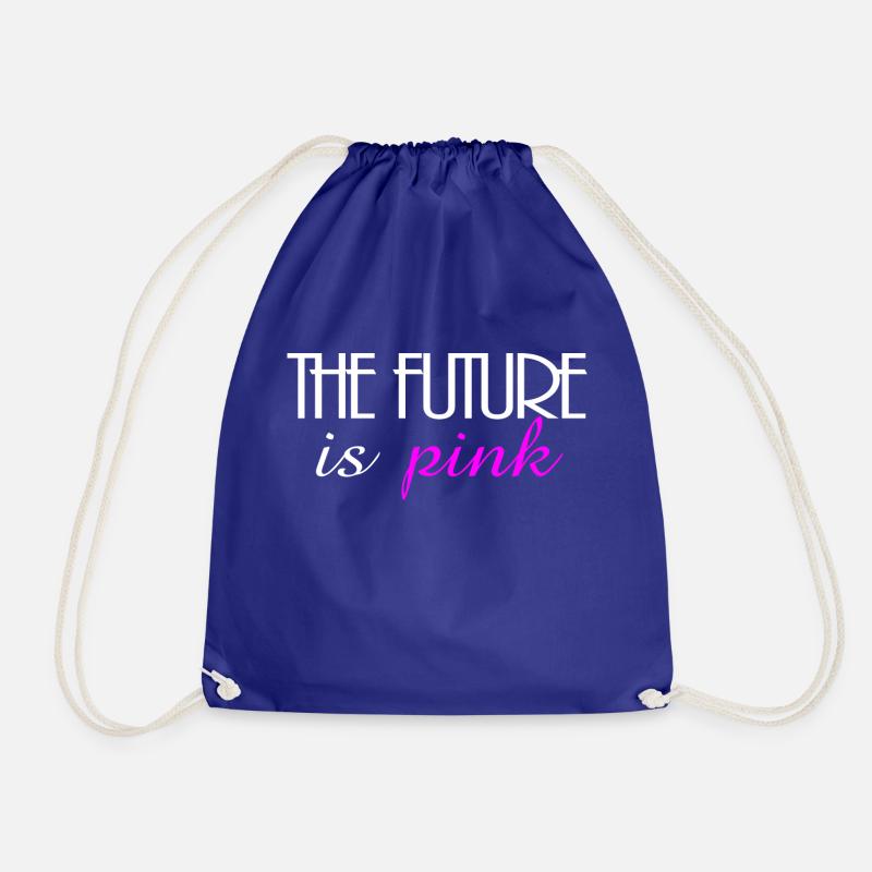 The future is pink - Turnbeutel - Königsblau
