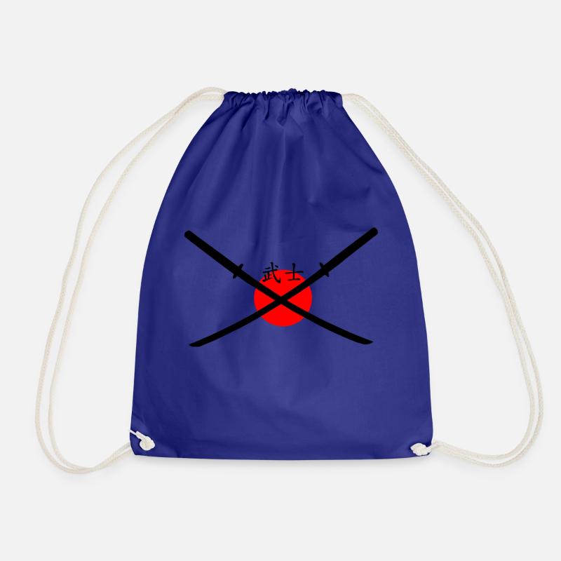 Samurai Sword - Drawstring Bag - royal blue
