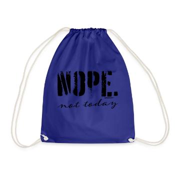 NOPE pas aujourd'hui - Sac de sport léger - bleu roi - Devant