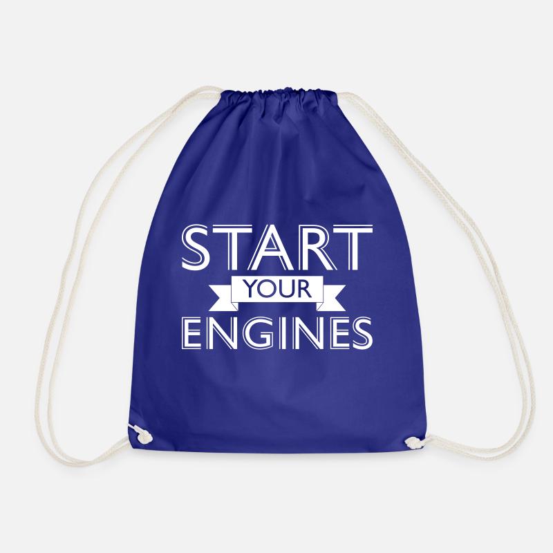 Start your Engines - Turnbeutel - Königsblau