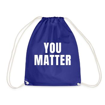 You Matter - Citations chrétiennes - Sac de sport léger - bleu roi - Devant