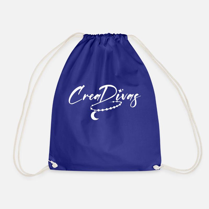 CREATE DIVAS LOGO 02 - Drawstring Bag - royal blue