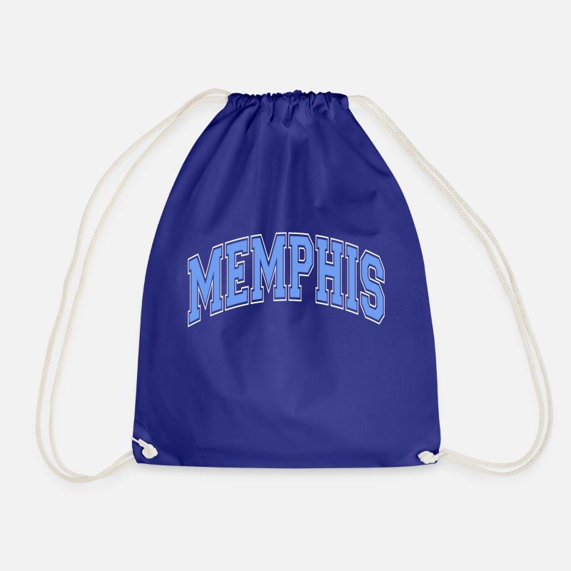 Memphis - Drawstring Bag - royal blue