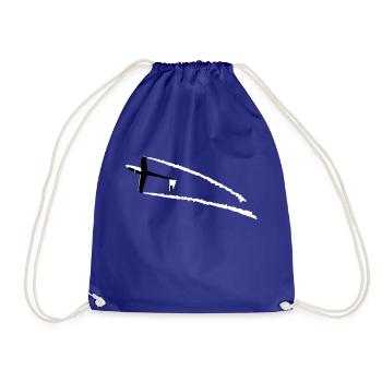 Glider gliding glider aerobatic - Drawstring Bag - royal blue - Front