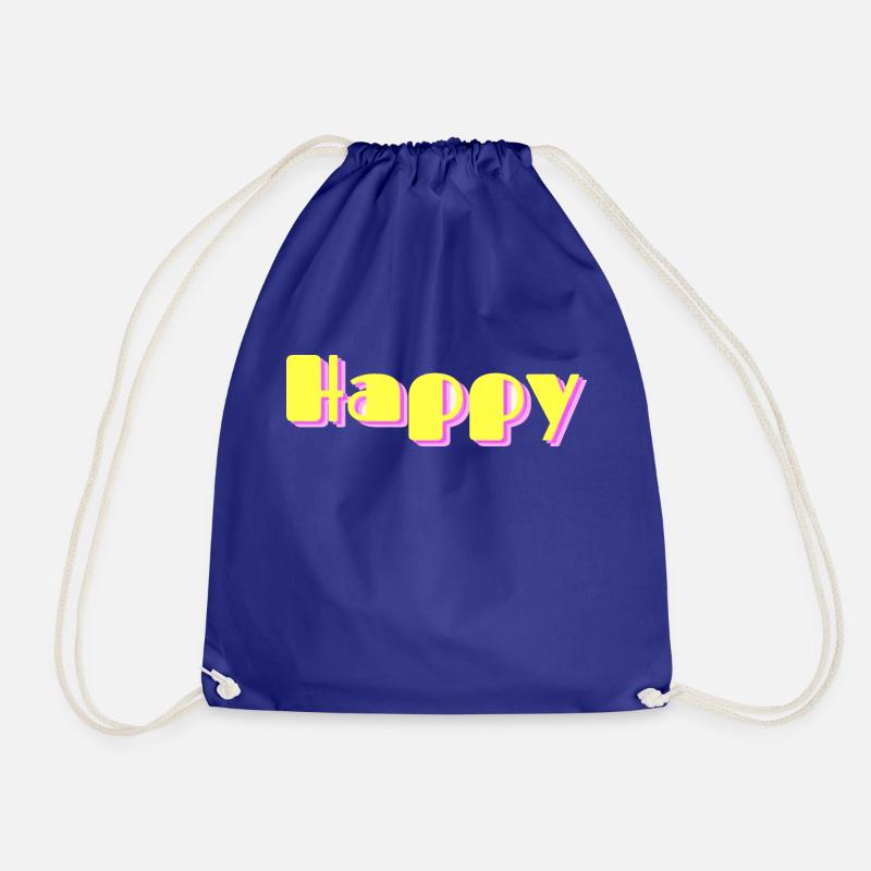 Happy - Turnbeutel - Königsblau