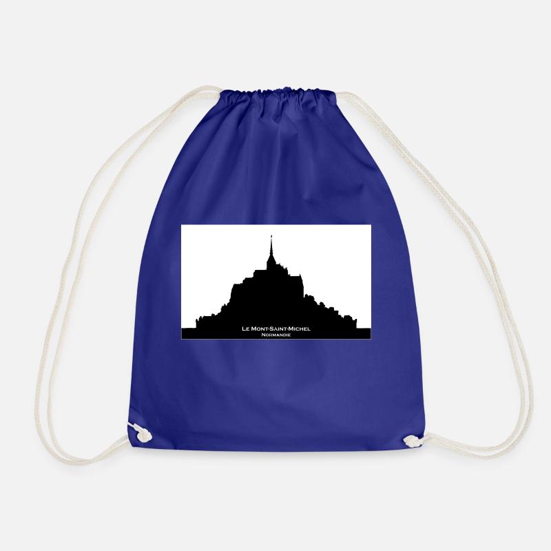 Mont Saint Michel - Drawstring Bag - royal blue