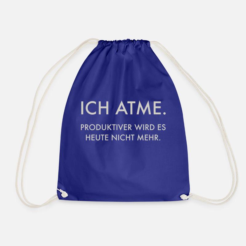 ICH ATME - Turnbeutel - Königsblau