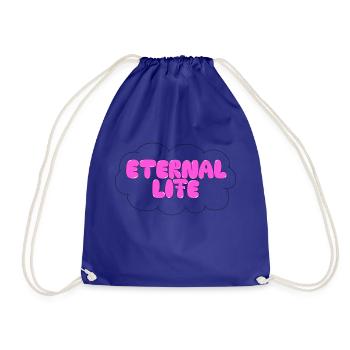 Eternal Life - Drawstring Bag - royal blue - Front