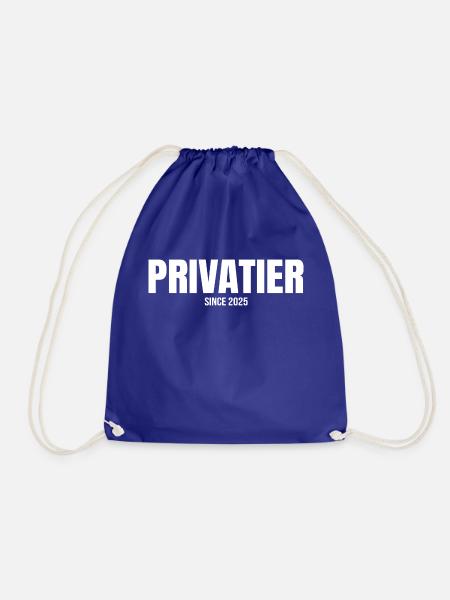 PRIVATIER SINCE 2025 Rente - Turnbeutel - Königsblau