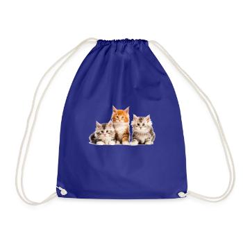 chatons maine coon chats mignons - Sac de sport léger - bleu roi - Devant