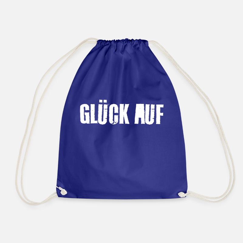 Glück auf - Turnbeutel - Königsblau