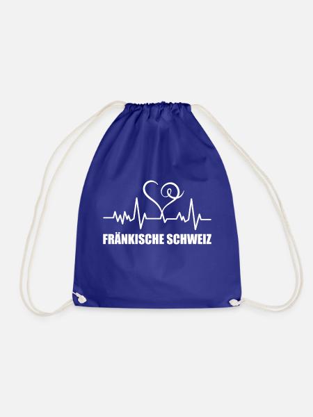 Heartbeat Fränkische Schweiz - Turnbeutel - Königsblau
