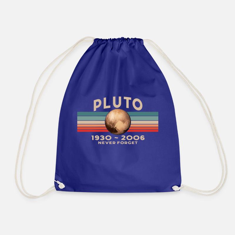 Pluto Never Forget 1930 - 2006 Vintage Space - Turnbeutel - Königsblau