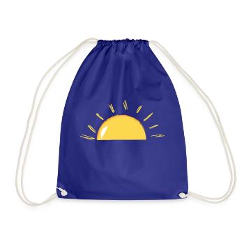 Sunshine - Drawstring Bag - royal blue - Front