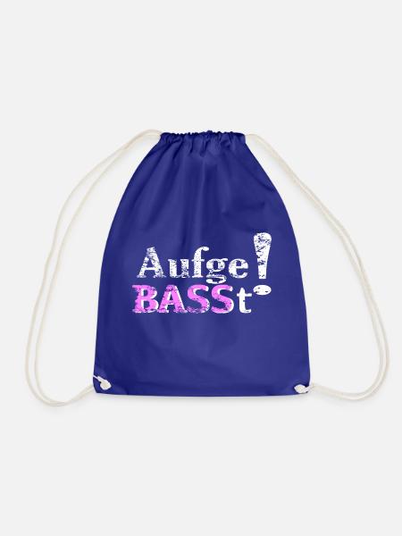 AufgeBASSt! - Turnbeutel - Königsblau
