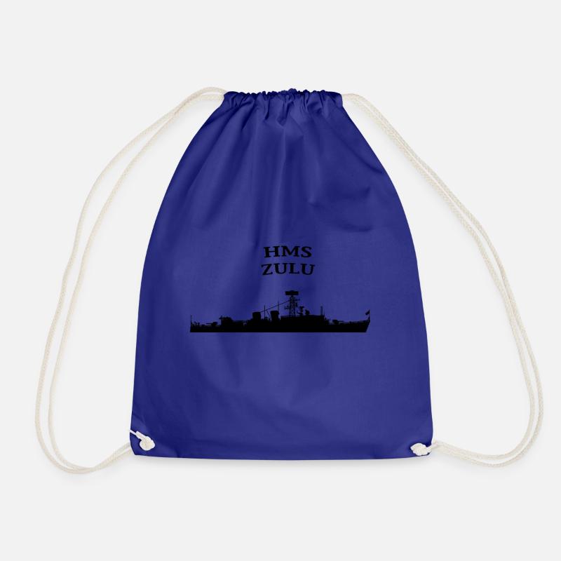 HMS Zulu - Drawstring Bag - royal blue