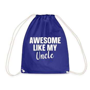 Brillant comme mon oncle - Sac de sport léger - bleu roi - Devant