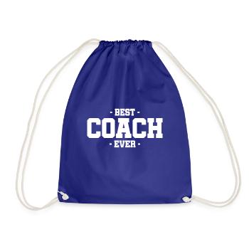 Best Coach Ever Trainer Team Training Athlet Sport - Turnbeutel - Königsblau - Vorne