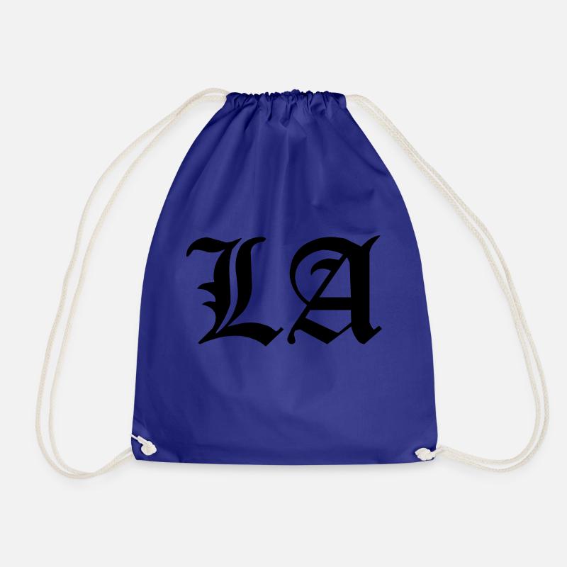 Los Angeles - Drawstring Bag - royal blue