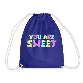tu es doux - Sac de sport léger - bleu roi - Devant