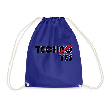 TechNO?YES! - Turnbeutel - Königsblau - Vorne