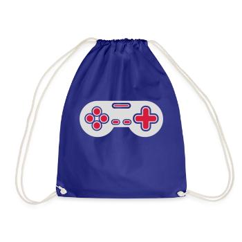 Conception Retro Gamer Controller - Sac de sport léger - bleu roi - Devant
