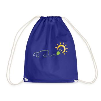 énergie solaire pour voitures électriques - Sac de sport léger - bleu roi - Devant