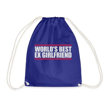 World's Best Ex Girlfriend - Drawstring Bag - royal blue - Front