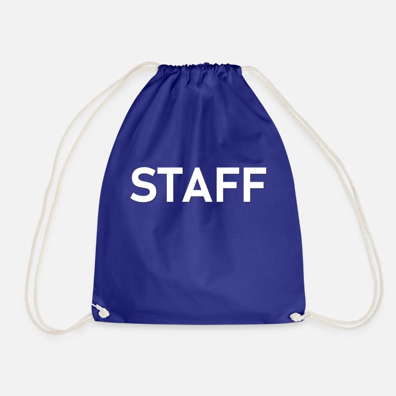 STAFF - Drawstring Bag - royal blue