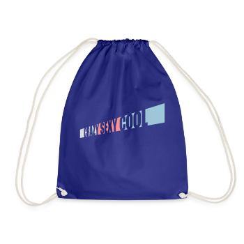 crazy sexy cool design - Drawstring Bag - royal blue - Front