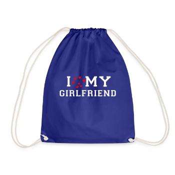 J’aime ma copine - Sac de sport léger - bleu roi - Devant