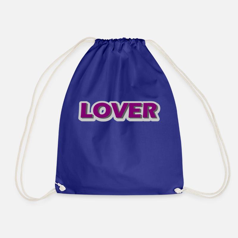 Lover - Drawstring Bag - royal blue