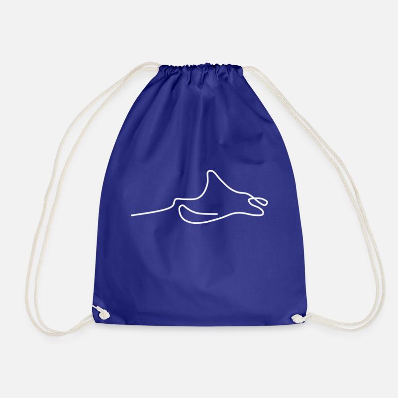 skate - Drawstring Bag - royal blue