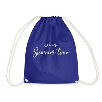 Genießen Sie den Sommer - Turnbeutel - Königsblau - Vorne