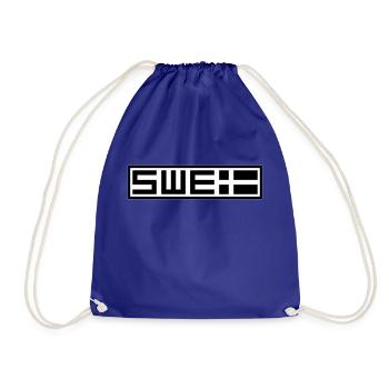Swedish tactical - Drawstring Bag - royal blue - Front