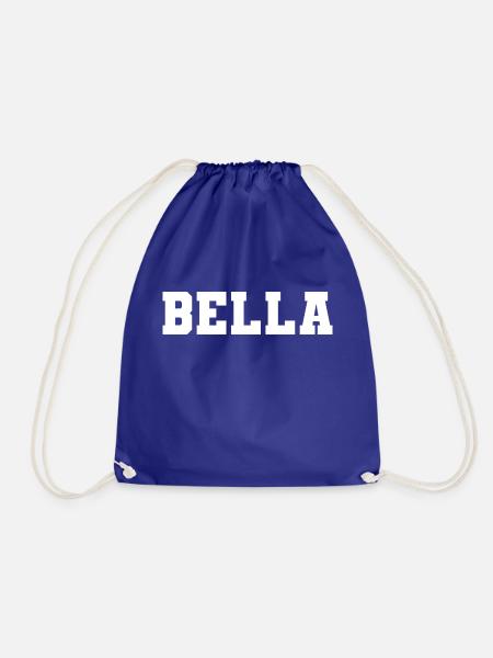 Name - Bella - Turnbeutel - Königsblau