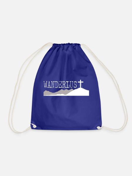 Wanderlust - Turnbeutel - Königsblau
